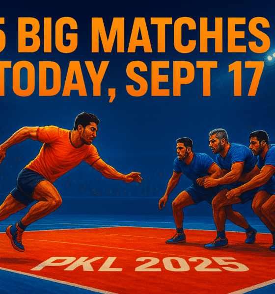 PKL 2025 Live 5 Big Matches You Can’t Miss Today