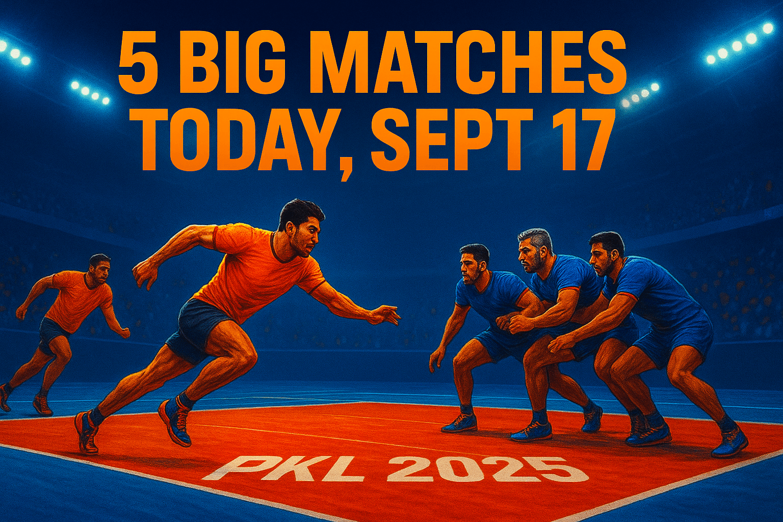 PKL 2025 Live 5 Big Matches You Can’t Miss Today